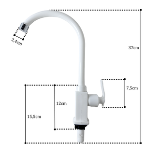 ก๊อกน้ำห้องครัวแบบก้านเดียว รุ่น KSOM-52T10 ยี่ห้อ KSN เวียดนาม ดีไซน์ทันสมัย หัวฉีดแบบดึงออกได้ ผิวโครเมียม ติดตั้งบนเคาน์เตอร์ วัสดุ ABS หมุนได้ 360 องศา รับประกัน 2 ปี - Product Image 2