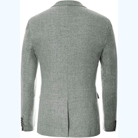 Veste de Costume Homme Col V Couleur Unie Simple Boutonnage Coupe Décontractée Tendance en Polyester/Coton – Remise sur Commande en Gros, Haute Qualité