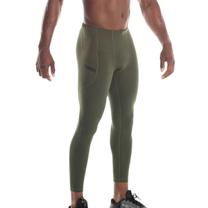 Collants de compression en spandex pour hommes, taille élastique, pour la course, l'entraînement, la gym, couche de base athlétique, pantalon de sport respirant et sans coutures - Product Image 1