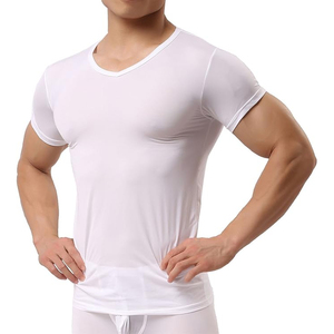 T-shirt de compression professionnel pour homme, manches courtes, coupe ajustée, pour la course et l'entraînement, séchage rapide, respirant, tricoté, décontracté - Product Image 1