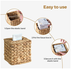 Organizador de Almacenamiento con Tapa de Papel de Jacinto de Agua Artex Hai Nam, Diseño Clásico, Duradero y Sostenible - Product Image 4