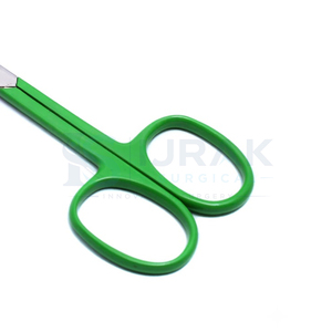 Green Beauty Manicure <b>Scissors</b> Straight Blade Cuticle Trimming Shears Stainless Steel Sharp <b>for</b> Salon <b>Nail</b> Care - Product Image 5
