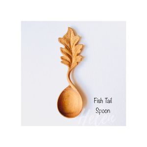 Juego de cucharas de madera con diseño floral, triple, de madera de acacia natural, muy valoradas por los consumidores, venta rápida - Product Image 6