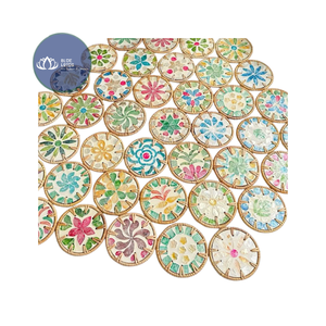 HOT SELLING Sustainable Handcrafted Rattan Ceramic <b>Coaster</b> <b>Drink</b> Mat Supply - Product Image 5