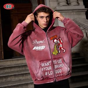 Sweat-shirt à capuche zippé pour femmes et hommes, en tissu Air Layer 300 GSM, doux, à manches longues, pour le sport, les loisirs, l'extérieur, chaud et décontracté - Product Image 5