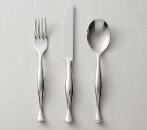 Ensemble de couverts en acier inoxydable de qualité supérieure, élégants, pour les dîners, les mariages, les restaurants et l'usage domestique - Product Image 1