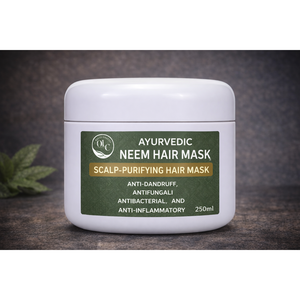 Masque capillaire ayurvédique au neem 250 ml, traitement purifiant du cuir chevelu, antipelliculaire, antifongique - Product Image 2