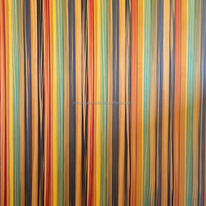 Panneau en contreplaqué fantaisie IRODORITAI, placage de cèdre arc-en-ciel teinté, revêtement en uréthane, design japonais rayé, pour appartement, chambre à coucher - Product Image 2