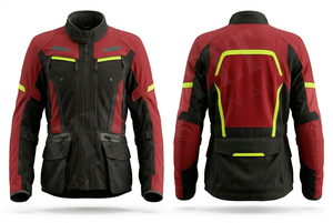 เสื้อแจ็คเก็ตขี่มอเตอร์ไซค์ผ้าคอร์ดูรอยคุณภาพพรีเมียม พร้อมแถบสะท้อนแสง พิมพ์ลายตามสั่ง ดีไซน์ของตัวเอง มีกระเป๋าหลายช่อง - Product Image 4