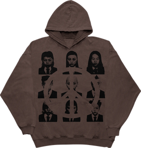 Hoodie surdimensionné de haute qualité à épaules tombantes, coupe courte et carrée, style streetwear gothique, effet délavé soleil et délavé à l'acide, avec impression DTG personnalisée - Product Image 5