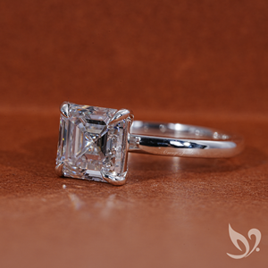 3.00 CT Asscher Cut Lab Grown Diamond Solitaire <b>Ring</b> in 18K Solid Gold | IGI Certified Wedding & Party Engagement Gift <b>Ring</b> - Product Image 2