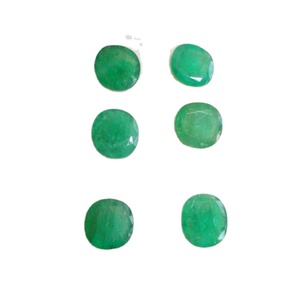 Excelente calidad Natural Esmeralda corte ovalado 11,3*8,5 MM excelente Color verde buen brillo IGI certificado pulido perfecto para hacer - Product Image 1