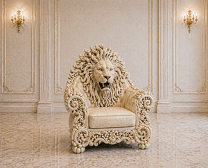 Exquisite Lion Face Carved Teak Wood Square <b>Sofa</b> Set High-End Living Room Furniture Luxury Finish <b>Sofa</b>/Couch Center <b>Table</b> - Product Image 3