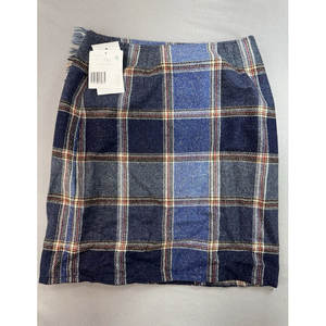กระโปรงสก็อตหญิงลายสก๊อตสีน้ำเงินผสมผ้าขนสัตว์ กระโปรงสก๊อตสีดำลายทาร์ทันสไตล์วินเทจ ปี 2026 - Product Image 4