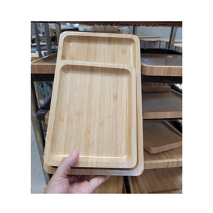 MEILLEUR CHOIX Plateau de service en bambou personnalisé, fait main, naturel, plateau de cuisine, produit d'ameublement durable - Product Image 4