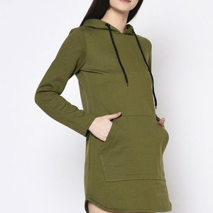 Nouvelle Robe à Capuche Longue en Polaire Douce Brossée pour Femme 2024 avec Poche Kanga, Taille Plus, Sweat à Capuche Personnalisé pour Dames Automne Printemps Été - Product Image 3