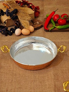 Olla de Cobre Nueva, Redonda, con Tapa, Asa de Aleación de Zinc, Utensilios de Cocina Metálicos Duraderos, Diseño Vintage, Exterior Pulido - Product Image 5