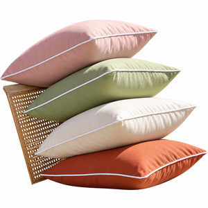 Housse de coussin en coton avec tissu doux et bords élégants pour canapé et décoration intérieure - Product Image 2
