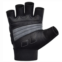 Gants de sport unisexes demi-doigts en maille respirante antidérapants pour la musculation et l'entraînement, fermeture à enfiler