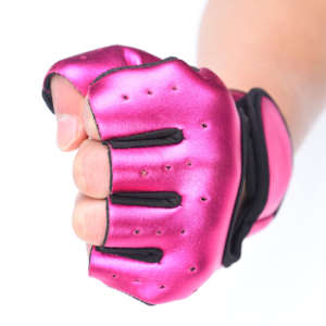 HIKE IMPEX Leather Half Finger Sports <b>Gloves</b> for Gym Fitness <b>Weight</b> Lifting Bodybuilding Training - Product Image 6