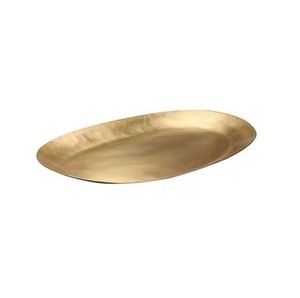 ถาดเสิร์ฟสแตนเลสสตีลทันสมัย จานโลหะตกแต่งสำหรับโต๊ะอาหารหรูหรา - Product Image 4