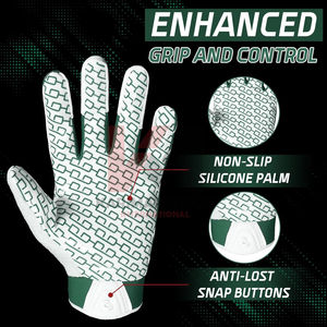 Gants de football américain sportifs, durables, légers, respirants, avec protection renforcée de la paume - Product Image 5