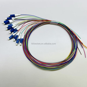 Cables de Fibra Óptica FTTH de 12 Núcleos con Conectores LC/UPC de Cabeza Cuadrada Pequeña, Pigtails de Fibra Óptica LC, Precio de Fábrica - Product Image 5
