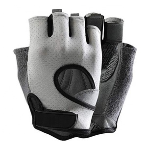 Guantes de levantamiento de pesas unisex cómodos de alta calidad OEM cuero genuino y material Amara con logotipo y diseño personalizados - Product Image 2