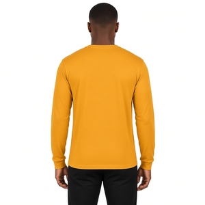 Iota Phi Theta Gold Men’s <b>Long</b> <b>Sleeve</b> <b>T</b>-<b>Shirt</b> <b>Black</b> Greek Letter Crew Neck Cotton Fraternity Casual Campus Apparel Pullover Tee - Product Image 2