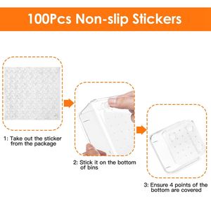 Set di 25 Organizzatori per Trucchi in Plastica Trasparente, 4 Misure, Divisori per Cassetti, Vassoi e Contenitori - Product Image 5