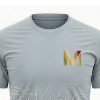 Conjuntos de Uniformes de Fútbol Unisex de Talla Grande, Equipación de Fútbol Personalizada Estampada, Transpirable, 100% Poliéster, Antibacteriana, Absorbe la Humedad, Protección UV