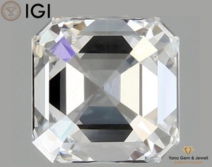 Diamante de Alta Calidad de 1.01 Quilates, Corte Asscher, con Certificado IGI, Cultivado en Laboratorio CVD, Color D, Claridad VVS2, para Anillo de Boda Personalizado - Product Image 3