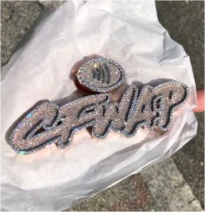 Pendentif Lettre Personnalisé en Moissanite, Bijoux Hip Hop, Pendentif Iced Out en Argent Sterling 925, Pendentif Chaîne en Moissanite - Product Image 6