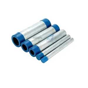 Plain end ASTM A53 SCH10 galvanized round steel pipe