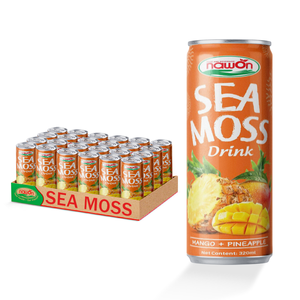 Bebida Funcional de Musgo Marino con Mango, Piña y Pitaya, Importación y Distribución, OEM, Venta al por Mayor, Puré de 320 ml, Lista para Beber - Product Image 1