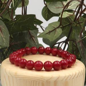Bracelet élastique tendance fait main en résine perlée avec couleurs dégradées, charme de mode et de personnalité pour cadeaux - Product Image 3