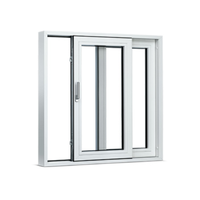 Fenêtre coulissante en aluminium OEM, cadre en verre aluminium sur mesure pour villas, appartements, bureaux, hôtels, bâtiments commerciaux