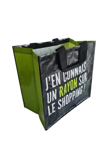 Imprimé personnalisé écologique réutilisable PP tissé polypropylène laminé Shopping Sac fourre-tout étanche Logo motif conçu Vietnam - Product Image 2