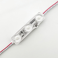6818 20x IP67 étanche 2835 puce SMD 3 LED Module avec lentille rétro-éclairage ampoule lumière signe bande lampe DC 12V 1.08 watts pour l'extérieur