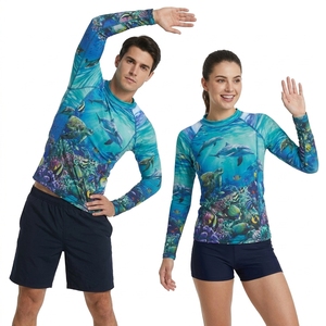 Vêtements de protection solaire en gros, T-shirt de compression Rashguard Fitness à manches longues, Rash Guard de sublimation pour BJJ Jiu Jitsu - Product Image 2