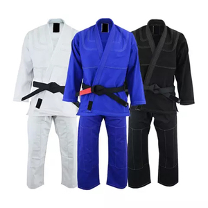 Uniforme de Karate Gris para Hombre, Corte Regular, Uniforme de Artes Marciales para Adultos con Cinturón Negro - Product Image 6