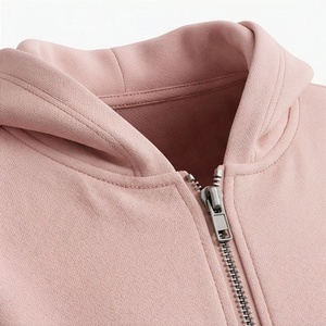 Ensemble de survêtement 2 pièces en polaire rose à capuche pour femme, coupe décontractée, toutes saisons, vêtements de sport, haut à fermeture éclair à manches longues et couleur unie - Product Image 4