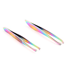Recién llegado, pinzas para cejas que dan forma al cabello Encarnado y a las cejas, Aplicación de pestañas, caja de embalaje con logotipo personalizado - Product Image 1