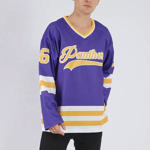 Maillot de hockey sur glace personnalisé de sublimation de qualité supérieure maillot de hockey sur glace personnalisé avec numéro de nom pour hommes femmes - Product Image 6