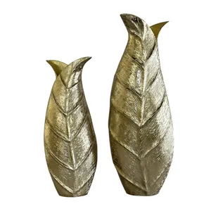 Premium Handmade Decorative <b>Gold</b> Metal Flower <b>Vase</b> Modern Interior Styling Product for Luxury Homes Hotels Resorts Commercial - Product Image 1