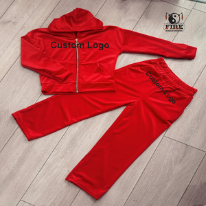 Servicio OEM, Conjunto Deportivo de Mujer 100% Algodón para Logotipo Personalizado, Marca Privada, Traje de Jogging en Blanco, Conjunto Unisex de Sudadera con Capucha y Pantalones Deportivos - Product Image 2