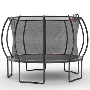 Trampoline YC 12FT Citrouille Noir et Rouge – Jouet de saut amusant - Product Image 2