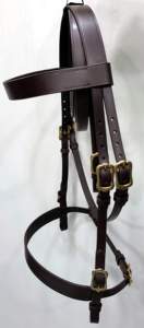 Conjunto de Brida de Cuero Negro Trenzado para Caballo de Caza con Narquera Ancha y Riendas con Cordones, Equipo de Equitación - Product Image 5