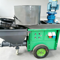 Machine de pulvérisation de plâtre de ciment efficace avec faible consommation de main-d'œuvre pour la décoration de bâtiments