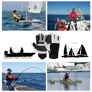Guantes de Vela 3/4 Dedos con Agarre Excepcional para Vela, Navegación, Remo, Kayak, Pesca, Dinghy - Product Image 3